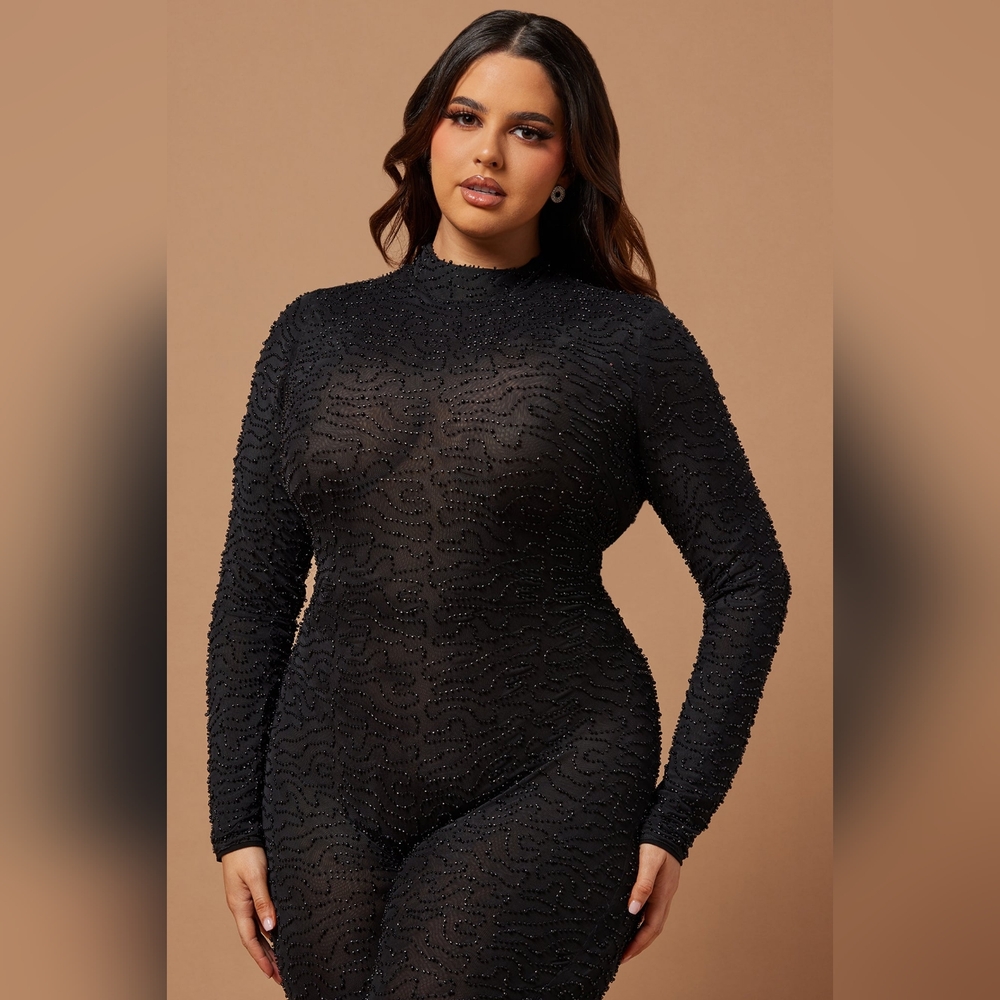 Nova Luxe embellish jumpsuit - Picture 2 of 8